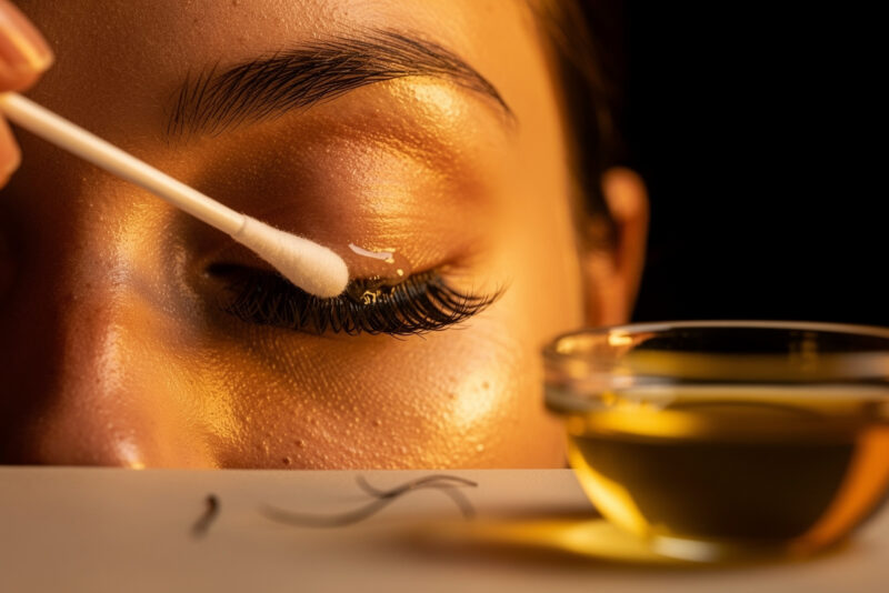 Comment enlever les résidus de colle d’extension de cils soi-même
