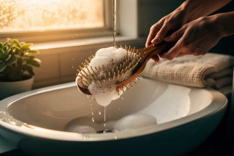 Comment nettoyer une brosse à cheveux en sanglier sans l'abîmer
