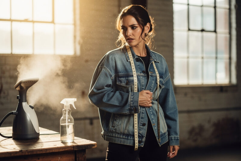 Comment rétrécir une veste en jean trop grande