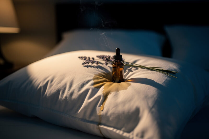 Huile essentielle de lavande sur l’oreiller : ça tache les draps ?