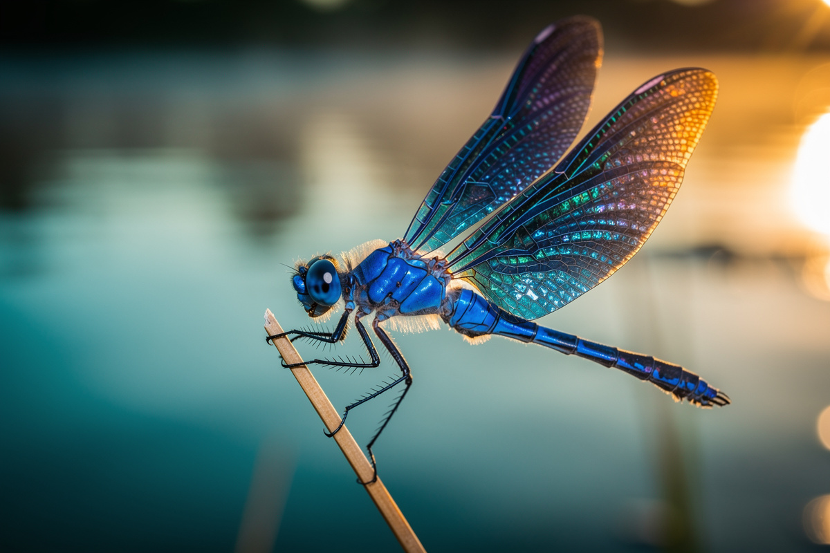 Libellule bleue : signification et symbolisme spirituel