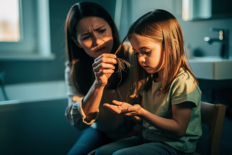 Ma fille perd ses cheveux par poignée : que faire ?